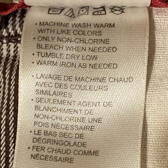 626 Blue Cargo Shorts Brown Plaid Tag 58R Measured 54 Plus Size - Picture 5 of 12